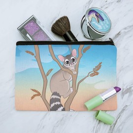 Ring-tailed Cat Makeup Cosmetic Bag Organizer Pouch