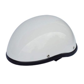 MTY Decorative Duck Tail Helmet White One Size Fits All Half Hill Half Cap