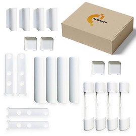 Set of 4 PVC Window and PVC Plastic Door Cover Caps Favorit KF3 EB, EL O, EL U, S, W KF, White by Siegenia