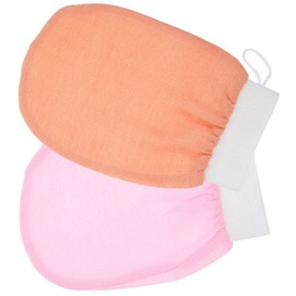 IWOWHERO 2pcs Exfoliating Bath Gloves Body Scrubber Exfoliator for Boys and Girls Adults Gentle Skin Cleaning Mitts