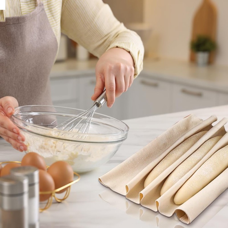 2PCS Tea Towels for Baking Sourdough, 14x12inch Bread Towel for