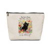 EVER-GOING TUNE Cat Flower Field Makeup Bag, Cute Animal Stuff,