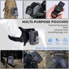 bvya 2 Pack Tactical Molle Pouch Multi-Purpose Compact Waist Pack
