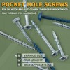 LIONMAX Pocket Hole Screws Fine Thread #8 x 1-1/4 Inch,