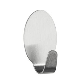 Wenko Dwarf Stainless Steel Wall Hooks, Matt Silver