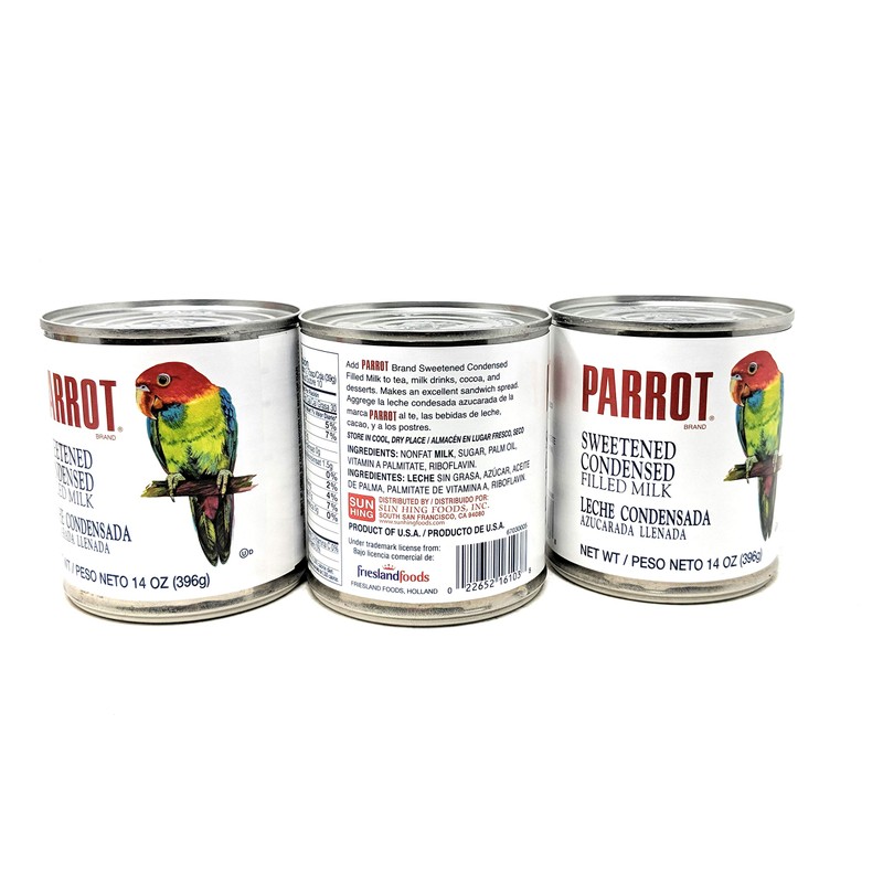 Parrot Brand Sweetened Condensed Filled Milk 14oz, 3 Pack