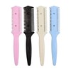 4pcs Hair Clipper Comb Thinning Comb Bangs Repair Comb Double