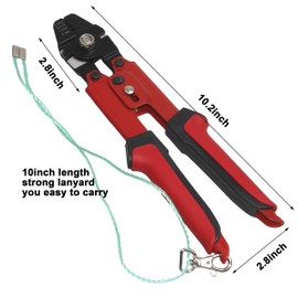 Shaddock Fishing Wire Leader Rope Hand Crimping Pliers Tools Set for Copper and Aluminum Oval Sleeves and Stop Sleeves from 0.1mm to 2.2mm (High-Carbon Steel Crimping Pliers Set)