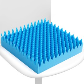 Geiserailie 1 Pcs Egg Foam Pad Eggs Chair Cushion to Relieve Back Foam Christmas Seat Cushion Chair Accessories Pad for Office Recliner Wheelchair Home Car (Egg,Blue)