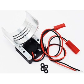 Nitro Hobbies Aluminum 540/550 Motor Heat Sink w/Cooling Fan Silver