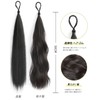 Natunofu Hair Bun Wig, Pointed Wig, Stylish, Hair Extension, Hair