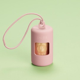 Peps Dog Poop Bag Holder Blush + Plant Based Starch Sanitary Bag (10 units)