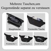 GINTRON Bauchtasche Gürteltasche für Herren und Damen mit 6 Taschen,