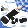 Qufiiry Black Bed Sheet Clips, 4 Pcs Adjustable Bed Sheet