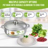 Kitchen Sense Aluminum Caldero Pot with Lid 3.7 Quart Dutch