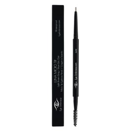 Eye Embrace Luna MicroTip Pen: Light Brown-Gray Ultra-Fine Micro Eyebrow Pencil – Waterproof, Double-Ended Automatic Micro-Tip & Spoolie Brush, Cruelty-Free
