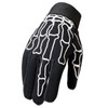 Hot Leathers Skeleton Finger Mechanic Gloves (Black, Medium)