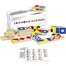 vilac - Dominos - Marine National - Board Game Educational Game - Wooden Toy - Discovery of Shapes and Colours - for Children from 2 Years