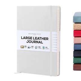 BEECHMORE BOOKS Lined Journal Notebook, 8.5 x 11.5 inch, A4 160 Lined Pages, Hardcover Leather Journals for Women, Men, Writing and Notebooks for Work - 120 GSM Thick Paper, Gifts Box Included