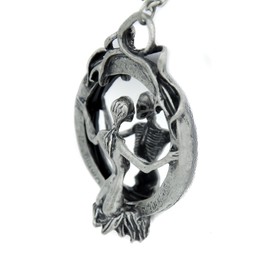 Gravity Trading Mirror Lady Death Necklace Gothic Grim Reaper Soul Vamp