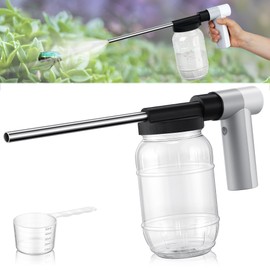 Qualirey Electric Diatomaceous Earth Duster, Powder Duster with 7.5'' Extension Nozzle and 33Oz Bottle, Powder Sprayer for Pest Control/Home/Garden/Indoor/Outdoor