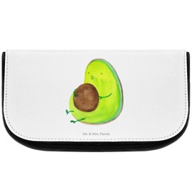 Mr. & Mrs. Panda Cosmetic Bag Avocado Whistles - Gift, Toiletry Bag, Slimming, Healthy, Cosmetic Bag with Compartments, Makeup Bag, Makeup Bag