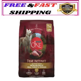 Purina One True Instinct Dry Dog Food for Adult Dogs, High Protein Real Turkey &