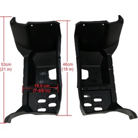 ATV Foot Rest Left and Right Kit for Coolster 3150, 3150DX 3150DX-2 3175U Tao Tao Bull 150 Bull 200 and Rhino 250 Vitacci 125cc Utility Style ATV