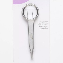 Bead Landing 4x Magnification Pointed Tip Tweezer Magnifying Loop Loupe Beading First Aid