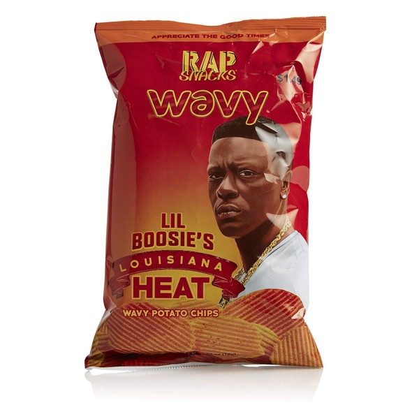 Rap Snacks, Louisiana Heat Potato Chips, Lil Boosie, 2.75 oz, Pack of 5
