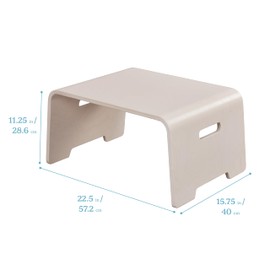 ECR4Kids Bentwood Lap Desk with Handles, Activity Table, White Wash