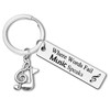 Music Keyring Music Lovers Gifts for Women Men Music Note
