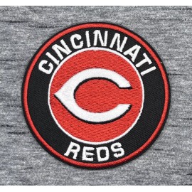 CINCINNATI REDS EMBROIDERED IRON ON PATCH APPROX. 3.00” DIAMETER FREE SHIPPING