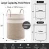 YOUDENOVA Woven Rope Laundry Hamper Basket, 72L Tall Luandry Basket,