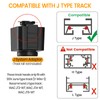 VANoopee 8 Pack J Type Track Lighting Heads 10W Dimmable