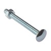Carriage Bolt & Nut ZP M8 x 150mm Bag 10