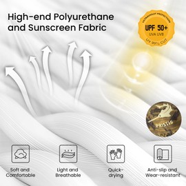 Pristis Half-Finger Fishing Gloves, UPF 50+ Breathable Quick Drying Fingerless Sun Gloves for Women Men, Fly Fishing Hunting Paddling Sailing Kayaking Hiking Canoeing Cycling (Canyon CAMO, S - M)