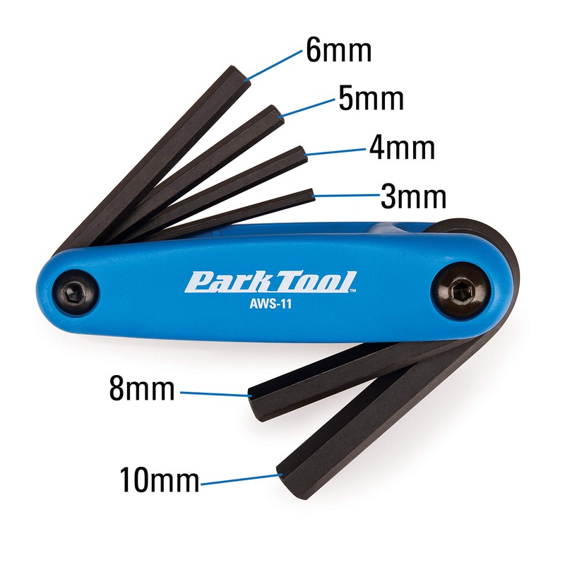 Park Tool AWS-11 Fold-Up Hex Wrench Set
