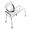 Sliding Tub Transfer Bench Shower Chair & Cut-Out Seat Reversible