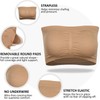 FULIER 2 Packs Women Bandeau Bra Padded Strapless Wireless Bralette