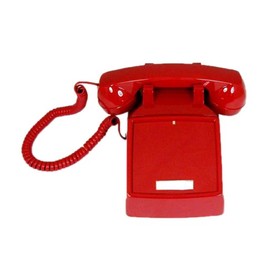 Cortelco 2500NDL-RD 250047-vba-ndl Red Desk No Dial