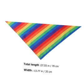 Toddmomy 1Stk dreieckiger Schal tierkostüme pet Supplies Dreieckstuch für Hunde Pride-Monat- Lätzchen mit Regenbogenmuster Dekoratives Taschentuch für Haustiere Polyester Colorful
