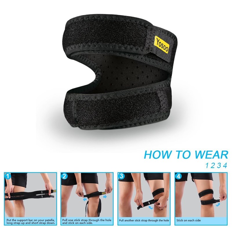 Knee Support Patella Knee Strap Adjustable Neoprene Infrapatellar Band Brace