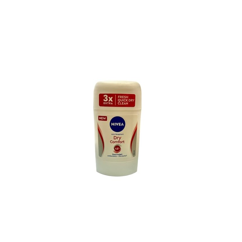 NIVEA Stick Dry Comfort Delicate Reliable Dual-Action Formula Anti-Perspirant 48h