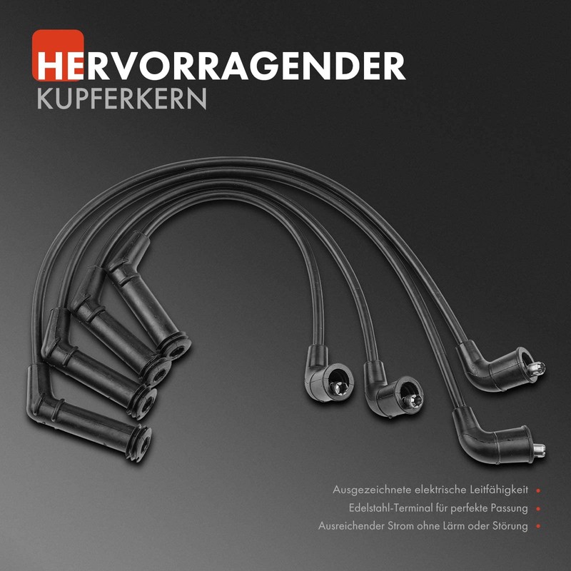 Frankberg 4x Ignition Cable Set Petrol Compatible with Atos MX