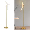 ENKUODE LED Origami Floor Lamp Modern Unique Paper Crane Standing