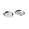 SHENGOCASE 2-Pack 7.3" Extra Wide Oval Shallow Cat Food Bowls