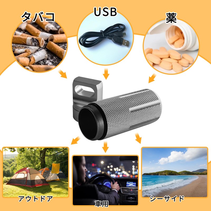 Athvcht Portable Ashtray, Completely Waterproof, Odor Resistant, Small Item, Stylish,