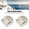 Stainless Steel Marine Folding Pad Eye Cleat Heavy Duty D