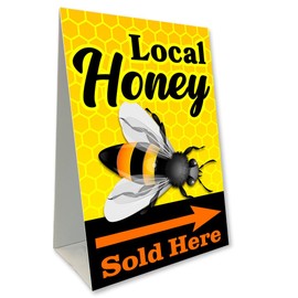 Local Honey Economy A-Frame Sign 24" Wide by 36" Tall (Made in The USA)